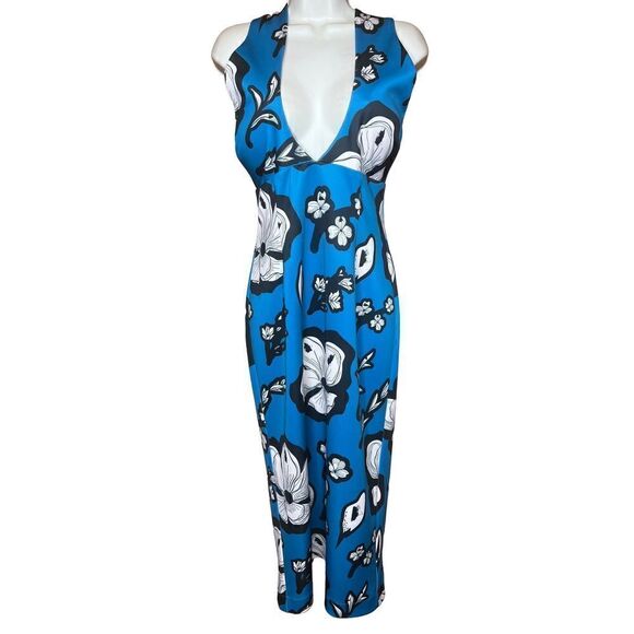 Kimberly Goldson Chrissi Criss Cross Midi Dress NWT Size 2 - Picture 7 of 13